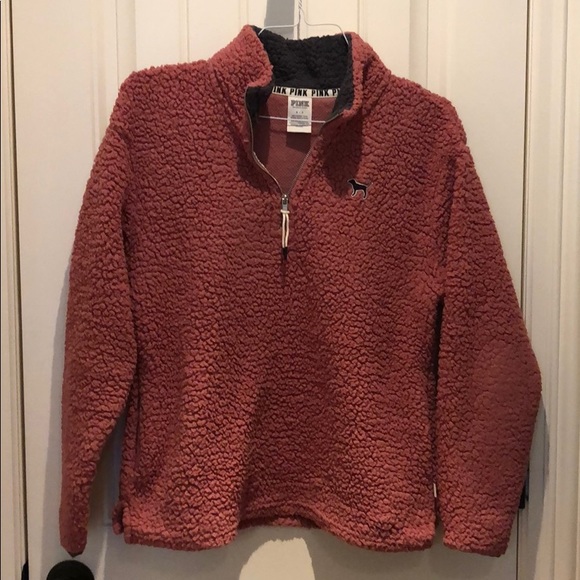 half zip teddy jacket